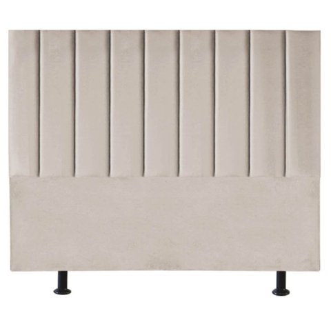 Cabeceira Estofada de Cama Casal Queen 160 Cm Alice Corino:bege