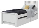 Ver imagem 1 de Cama Solteiro Bibox 2 Gavetas Athenas - Lopas Branco