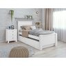 Cama Solteiro Bibox 2 Gavetas Athenas - Lopas Branco - 8