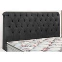 Ver imagem 4 de Mesa Cabeceira Solteiro Imperatriz Suede Cinza - Simbal