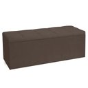 Ver mais imagens de Kit Painel e Calçadeira Baú Solteiro 0,90m Roma Suede - Pallazio Cor Marrom