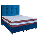 Ver imagem 1 de Kit Cama Box + Cabeceira + Colchão Casal Molas Ensacadas - Legaccy - Paropas