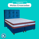 Ver imagem 4 de Kit Cama Box + Cabeceira + Colchão Casal Molas Ensacadas - Legaccy - Paropas
