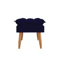 Ver mais imagens de Kit 02 Poltronas + Namoradeira + Puff Opala Balaqui Decor Azul Marinho