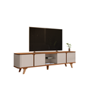Ver imagem 1 de Rack Bancada Roma 2.17m Marrom Off White - Casa D