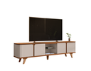 Ver imagem 1 de Rack Bancada Roma 2.17m Marrom Off White - Casa D