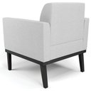 Ver imagem 7 de Poltrona Base Madeira Preto Kit 2 Maressa Linho Cinza - Ibiza