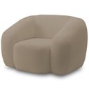 Ver imagem 1 de Poltrona Decorativa Orgânica para Sala Living Emery M05 Bouclê Bege - Lyam Decor