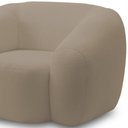 Ver imagem 3 de Poltrona Decorativa Orgânica para Sala Living Emery M05 Bouclê Bege - Lyam Decor