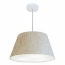 Ver imagem 1 de Lustre Pendente Cone Md-4248 Cupula Tecido 30/50x35cm Rustico Bege