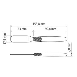 Kit 6 Espátulas para Manteiga Tramontina Ipanema com Lâmina em Aço Inox e Cabo de Polipropileno - 4