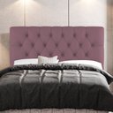 Ver imagem 2 de Cabeceira Cama Box Casal King Size Nice 195cm Suede Rosê - Desk Design