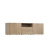 Rack para TV até 75 Polegas Modular 3 Módulos 4 Portas 2 Gavetas Frame CabeCasa MadeiraOriginals - 11