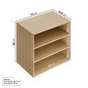 Ver mais imagens de Rack para TV até 75 Polegas Modular 3 Módulos 4 Portas 2 Gavetas Frame CabeCasa MadeiraOriginals