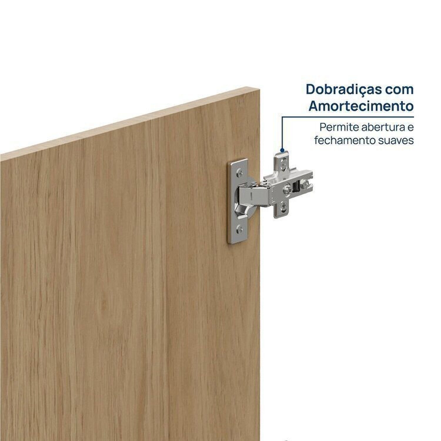 Rack 3 Módulos 4 Portas 2 Gavetas Frame Cabecasa MadeiraMadeira   - 7