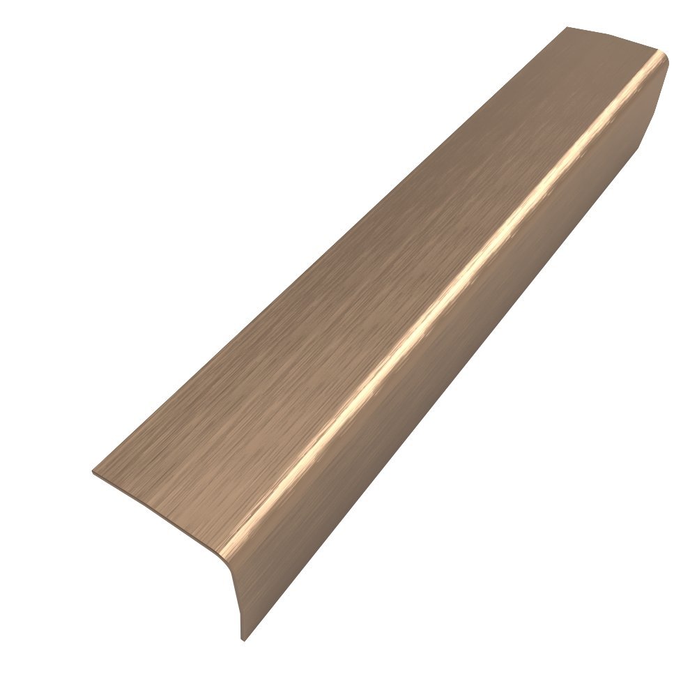 Perfil Cantoneira de Aço Inox 304 - Escovado, Bronze  - 20 x 20 x 2000 mm