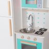 Kit Mini Cozinha Infantil com Geladeira Eita Casa Perfeita Azul Turquesa - 7