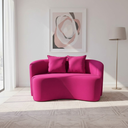 Ver imagem 2 de Sofá Decorativo Montreal 150cm Orgânico Veludo Rosa Pink