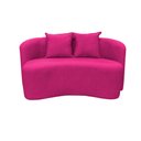 Ver imagem 3 de Sofá Decorativo Montreal 150cm Orgânico Veludo Rosa Pink