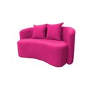 Ver imagem 4 de Sofá Decorativo Montreal 150cm Orgânico Veludo Rosa Pink