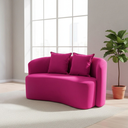 Ver imagem 1 de Sofá Decorativo Montreal 150cm Orgânico Veludo Rosa Pink