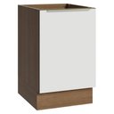 Ver imagem 1 de Balcão de Cozinha 50cm 1 Porta (sem Tampo) Rustic/branco Veludo Lux Madesa