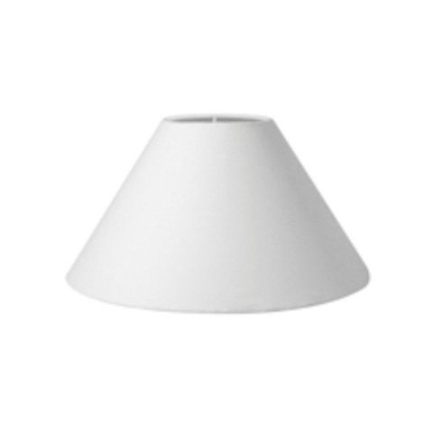 Cupula em Tecido Cone Abajur Luminária CP-4078 25/40x15cm Branca
