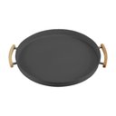 Ver imagem 1 de Bandeja com Alças ou 41,5x37x3cm Linha Sense - Chumbo