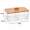 Ver imagem 4 de Caixa Organizadora com Tampa Bambu My Box Lyor 2 Divisórias