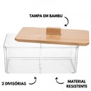 Ver imagem 7 de Caixa Organizadora com Tampa Bambu My Box Lyor 2 Divisórias