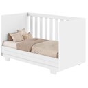 Ver imagem 5 de Berço Nacional Life 2217COM Guarda Roupa Mobi Branco Flex - Móveis Albatroz