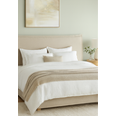 Ver imagem 1 de Cabeceira Estofada Casal Italiana Não É Segredo Linho Cru 140x60