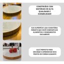 Ver imagem 4 de Prato Giratório Borda Laminada c/Vidro - 50cm - Borda Laminado com Vidro