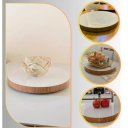 Ver imagem 5 de Prato Giratório Borda Laminada c/Vidro - 50cm - Borda Laminado com Vidro