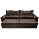 Ver imagem 5 de Sofá Retrátil e Reclinável 2,55m Molas Ensacadas Cama inBox Big Space com Bordado 3D Velusoft
