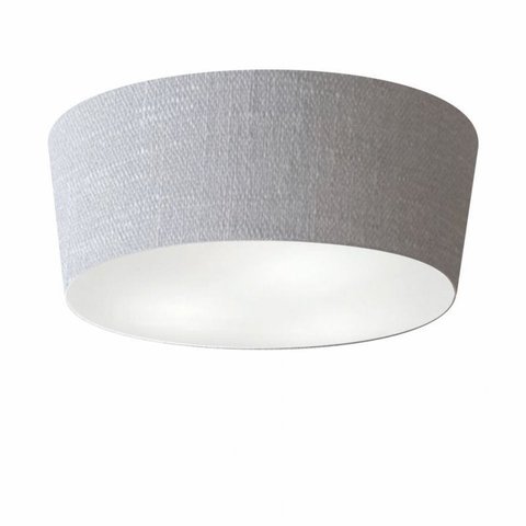 Plafon Sobrepor Cone Md-3004 Cupula Tecido 15/50x40cm Rustico Cinza