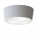 Ver imagem 1 de Plafon Sobrepor Cone Md-3004 Cupula Tecido 15/50x40cm Rustico Cinza