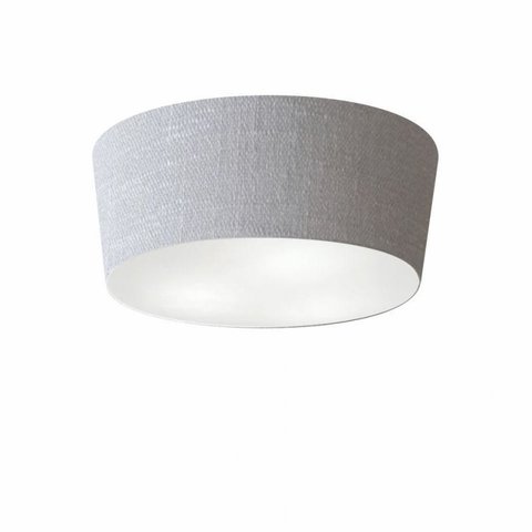 Plafon Cone Md-3003 Cupula Tecido 12/40x35cm Rustico Cinza