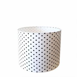 Cupula em Tecido Cilindrica Abajur Luminária CP-4113 30x25cm Branco Bolha Pr - 1