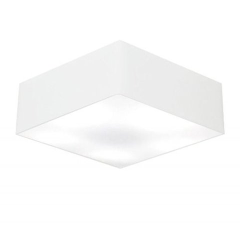 Plafon Quadrado Md-3052 Cupula em Tecido 15/60x60cm Branco