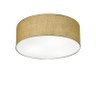 Plafon Cilindrico Md-3005 Cupula Tecido 40x12cm Palha - 1