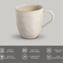 Ver imagem 3 de Caneca 273ml Cerâmica Porto Brasil Xícara de Chá Orgânica Avant Garde Off White Avulsa