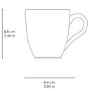 Ver imagem 5 de Caneca 273ml Cerâmica Porto Brasil Xícara de Chá Orgânica Avant Garde Off White Avulsa