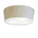 Ver imagem 1 de Plafon Sobrepor Cone Md-3004 Cupula Tecido 15/50x40cm Rustico Bege