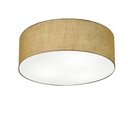 Ver imagem 1 de Plafon Cilindrico Md-3014 Cupula Tecido 50x15cm Palha