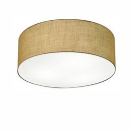 Plafon Cilindrico Md-3047 Cupula em Tecido 45x15cm Palha - 1