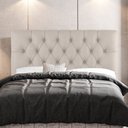 Ver imagem 2 de Cabeceira Cama Box Casal King Size Nice 195cm Suede Bege - Desk Design