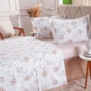 Ver imagem 1 de Jogo de Cama Solteiro 200 Fios Estampado 3 Pçs 90x190x35 Lyrical