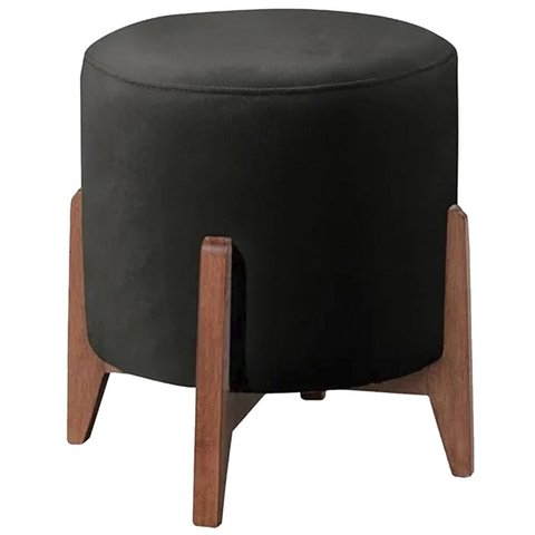 Puf Puff Para Sala Lhor Corano Preto RM