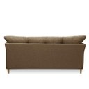 Ver imagem 5 de Sofá 3 Lugares Living para Sala Leblon 180cm Linho E03 - D'Rossi Cor Marrom Cacau